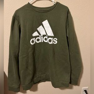Large men’s green adidas crew neck